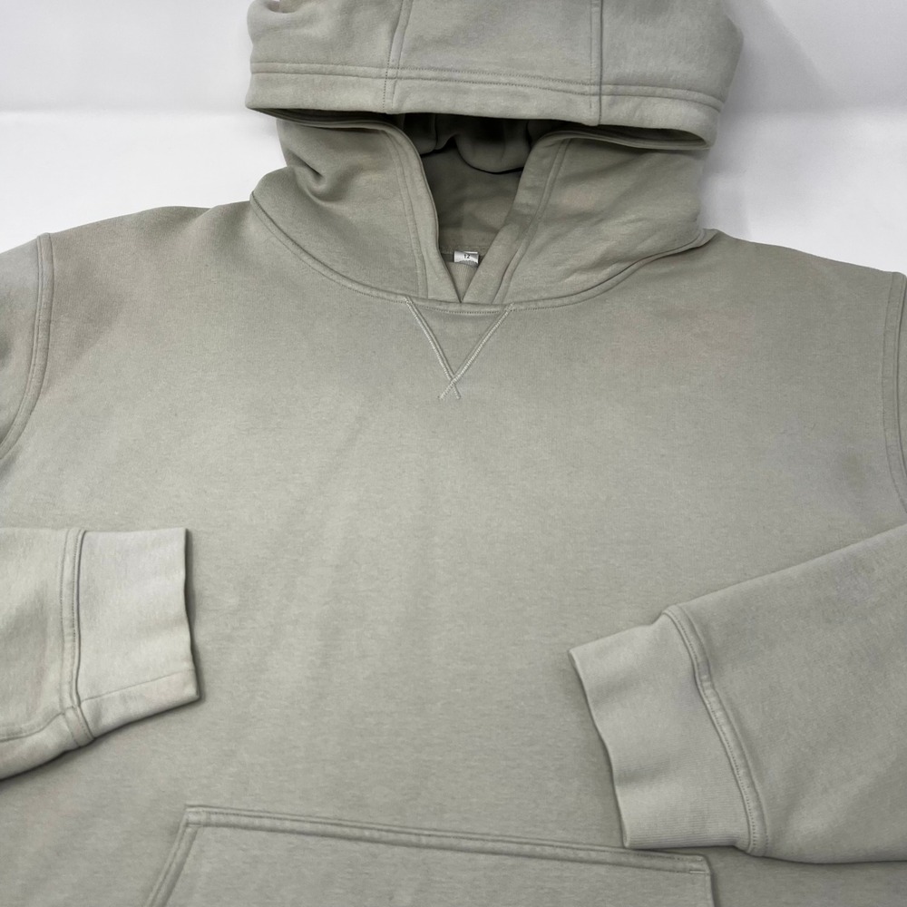 Lululemon All Yours Hoodie Fleece Light Sage Green Size 12 Relaxed Fit Pullover - Picture 1 of 8